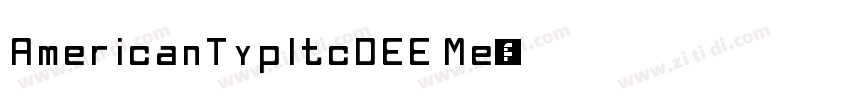 AmericanTypItcDEE Me字体转换